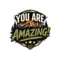 You Are Amazing! Mountain Adventure Kiss-Cut Sticker