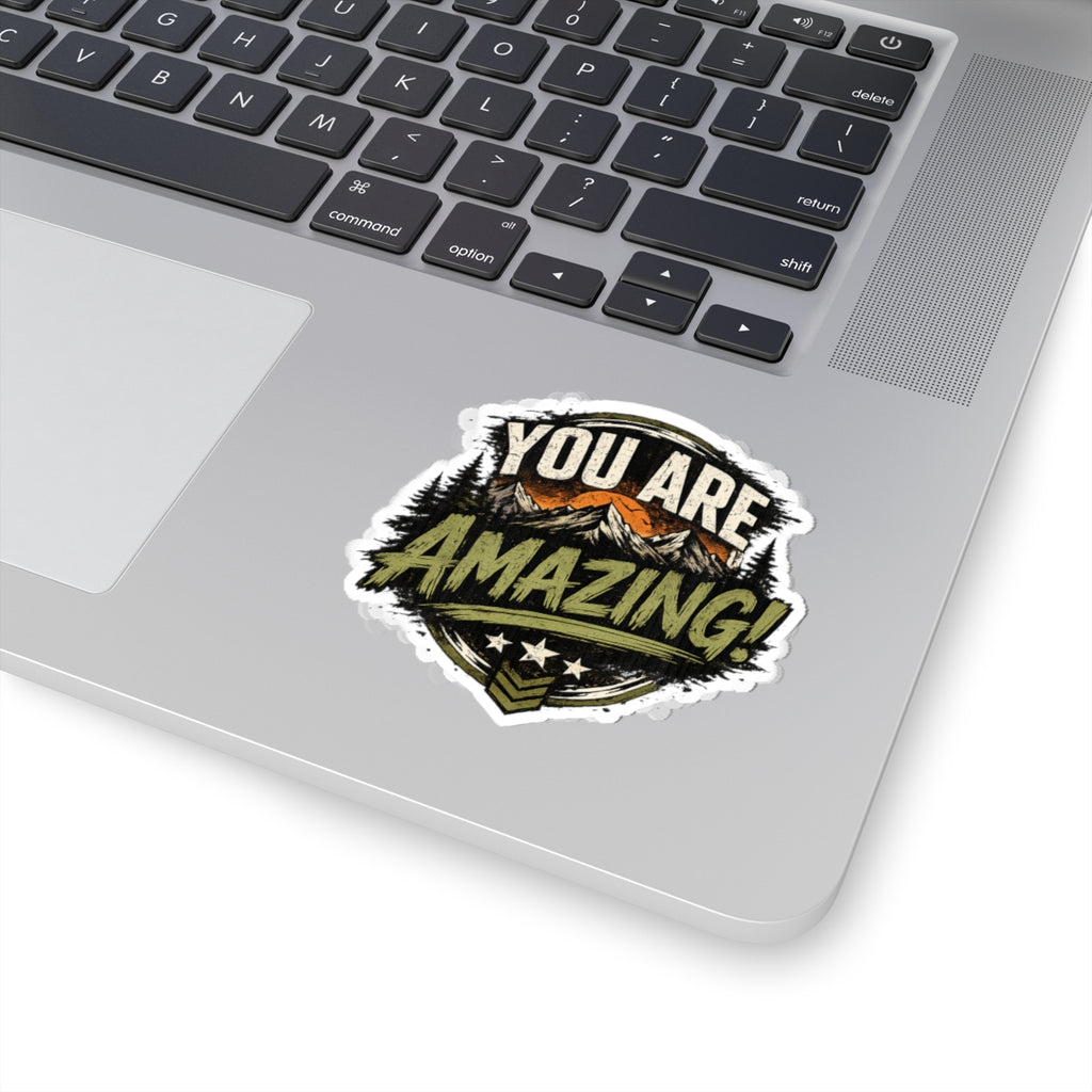 You Are Amazing! Mountain Adventure Kiss-Cut Sticker