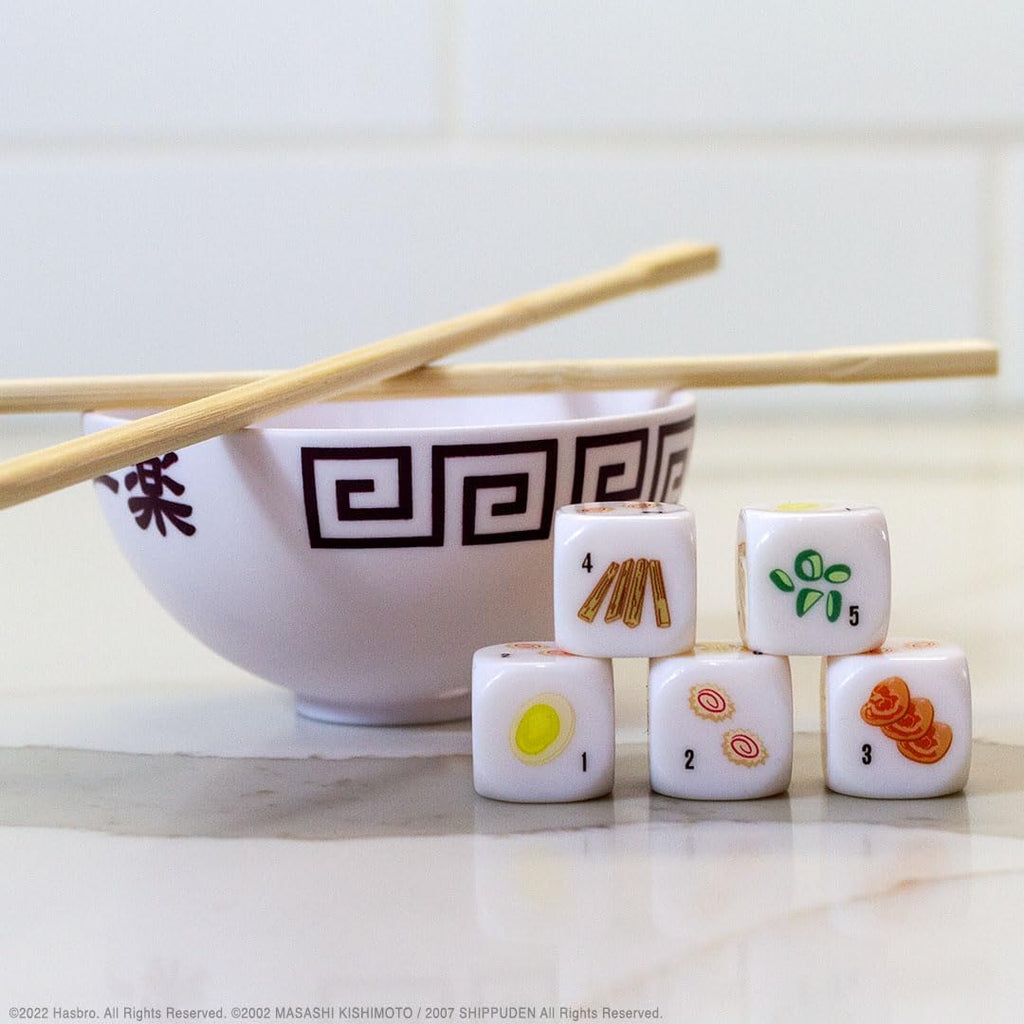 YAHTZEE: Naruto Shippuden | Collectible Ramen Bowl Dice Cup | Classic Family Dice Game Based on Anime Show | Great for Family Game Night | Officially-Licensed Naruto Game & Merchandise