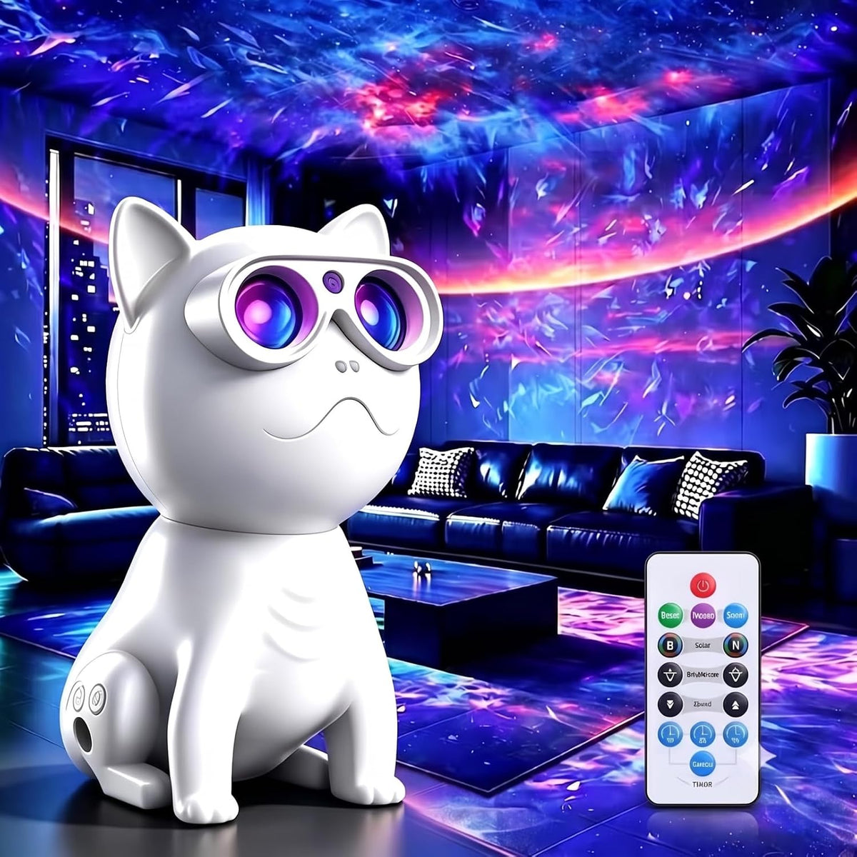 Galaxy Projector for Bedroom, Night Light for Kids Girls Gift, Room Decor | Light Projector with Remote and Timer, Birthday Christmas Party Gifts for Teens Boys, Adjustable Brightness