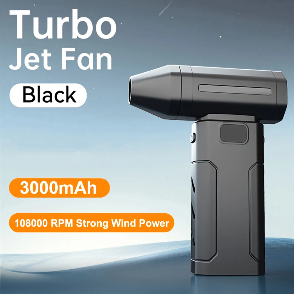 Electric Air Duster - Personal Cooling 3000Mah Rechargeable High Speed Cleaning Fan Outdoor Small Handheld Electronic Air Duster