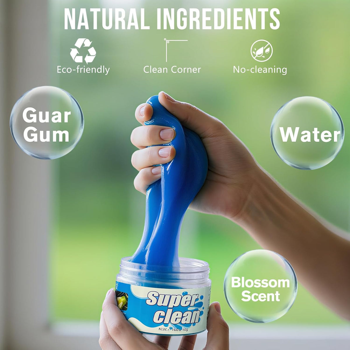 Car Cleaning Gel Car Clean Detailing Putty, Universal Car Interior Cleaner Slime, Car Putty Auto Detailing Tools Accessories, Dust Remover Perfect Cleaning Kit Supplies, Gifts for Men Women-5.6Oz