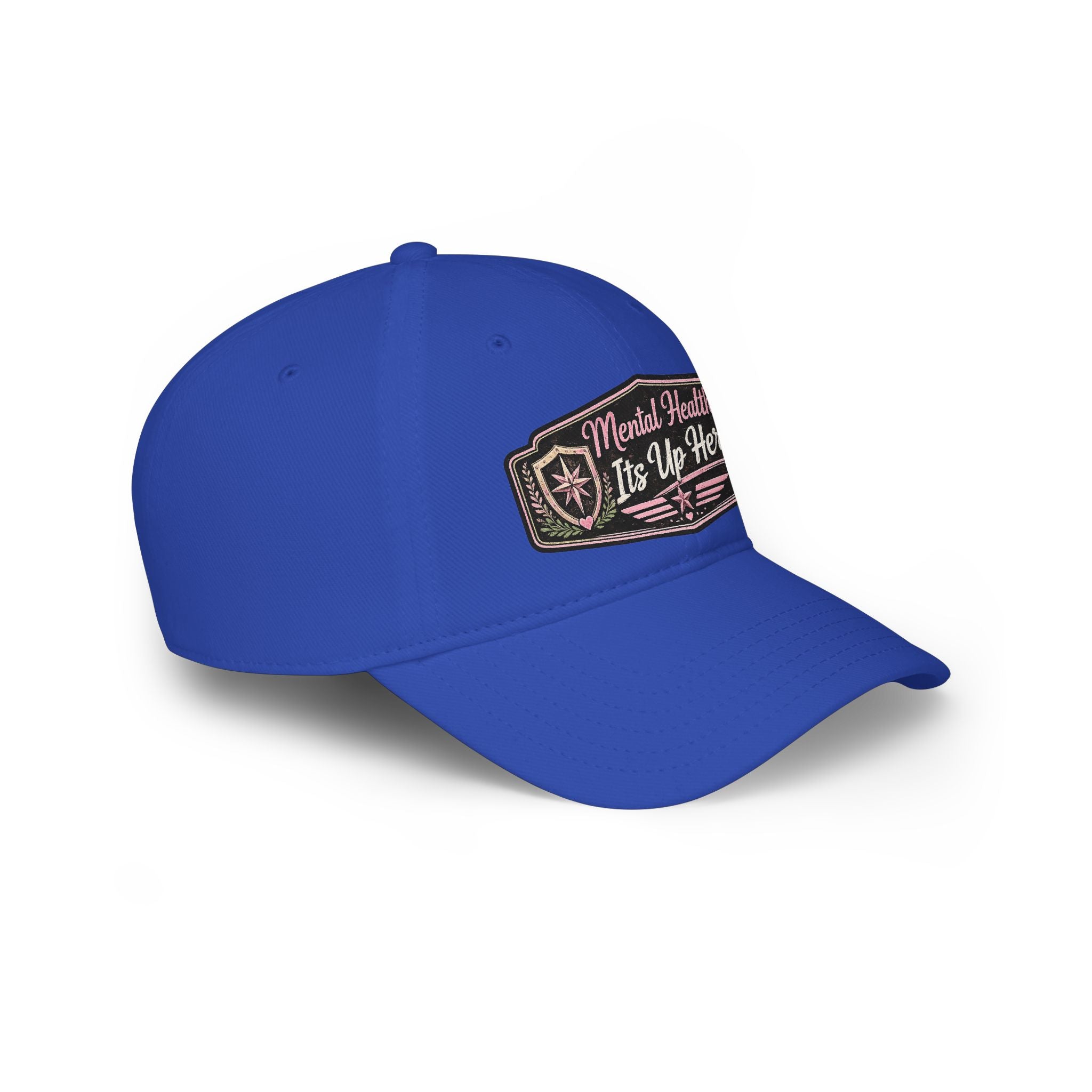 Mental Health It's Up Here Cap — Pink Ribbon Awareness Baseball Hat
