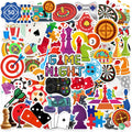 Game Night Stickers Game Night Party Favors Birthday Party Decorations Vinyl Waterproof Stickers for Water Bottle Laptop Luggage Helmet
