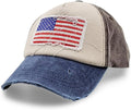 Vintage Distressed USA Hat - Mens Baseball Cap with American Flag, Perfect Veteran Ballcap, American Flag Baseball Cap
