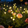 Solar Lights Outdoor Waterproof,Garden Patio Decorative Lights,Firefly Lights for Patio Lawn,Landscape Lighting Large Bulbs,Starlight Windswept Lights,Great Gift for Women for Gardening,4 Pack,40 Leds