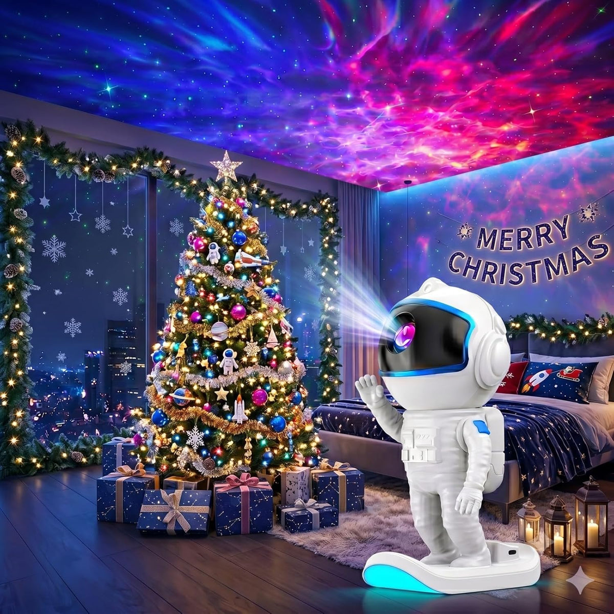 Astronaut Galaxy Projector, Star Night Light for Kids Bedroom | Galaxy Light Projector with Timer Remote, Teen Girls Gifts Trendy Stuff for Boys Adults Christmas Birthday Room Decor