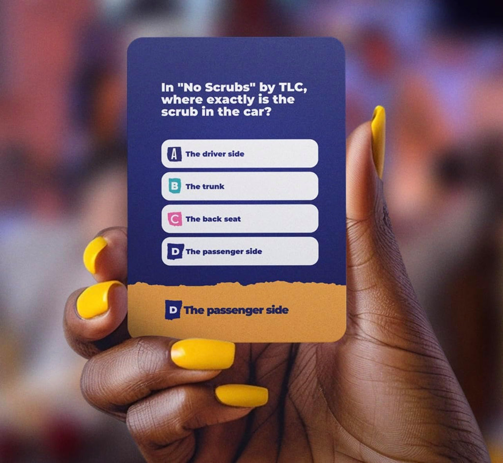 - 90S & 2000S Hip-Hop & R&B Music Trivia Card Game | 250 Cards, Playlist Included, Finish the Lyrics, Charades + Steal Cards | Adult Party Game for Game Night, Girls Night & Gifts