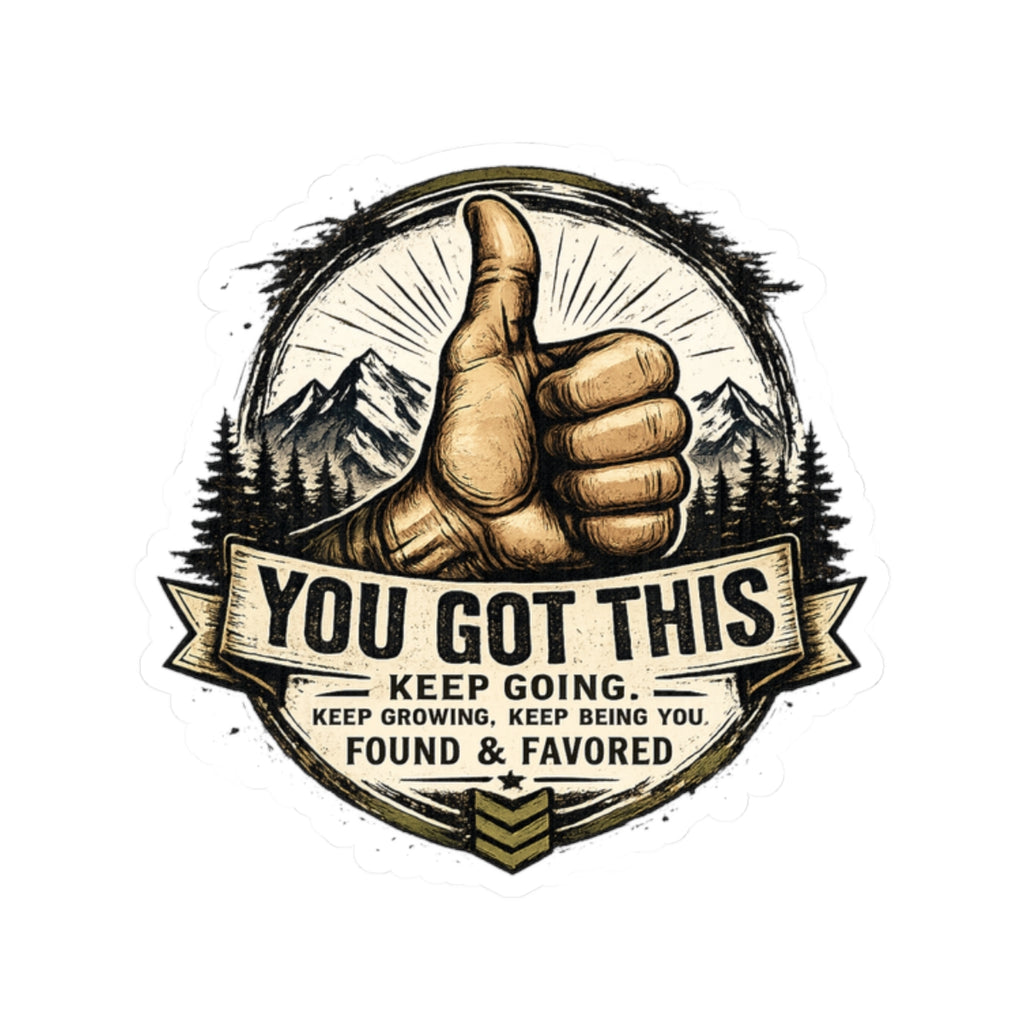 You Got This Thumbs-Up Sticker — Motivational Kiss-Cut Vinyl Decal for Laptops, Water Bottles & Journals