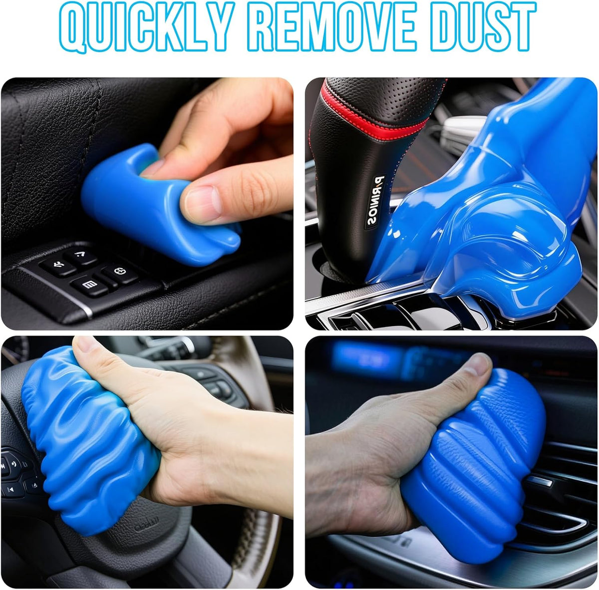Car Cleaning Gel Car Clean Detailing Putty, Universal Car Interior Cleaner Slime, Car Putty Auto Detailing Tools Accessories, Dust Remover Perfect Cleaning Kit Supplies, Gifts for Men Women-5.6Oz