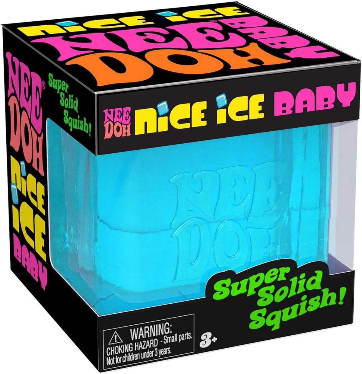 Schylling  Nice Ice Baby - Sensory Squeeze Toy - Single Mini Nice Cube in Assorted Colors - Ages 3+ (Pack of 1)