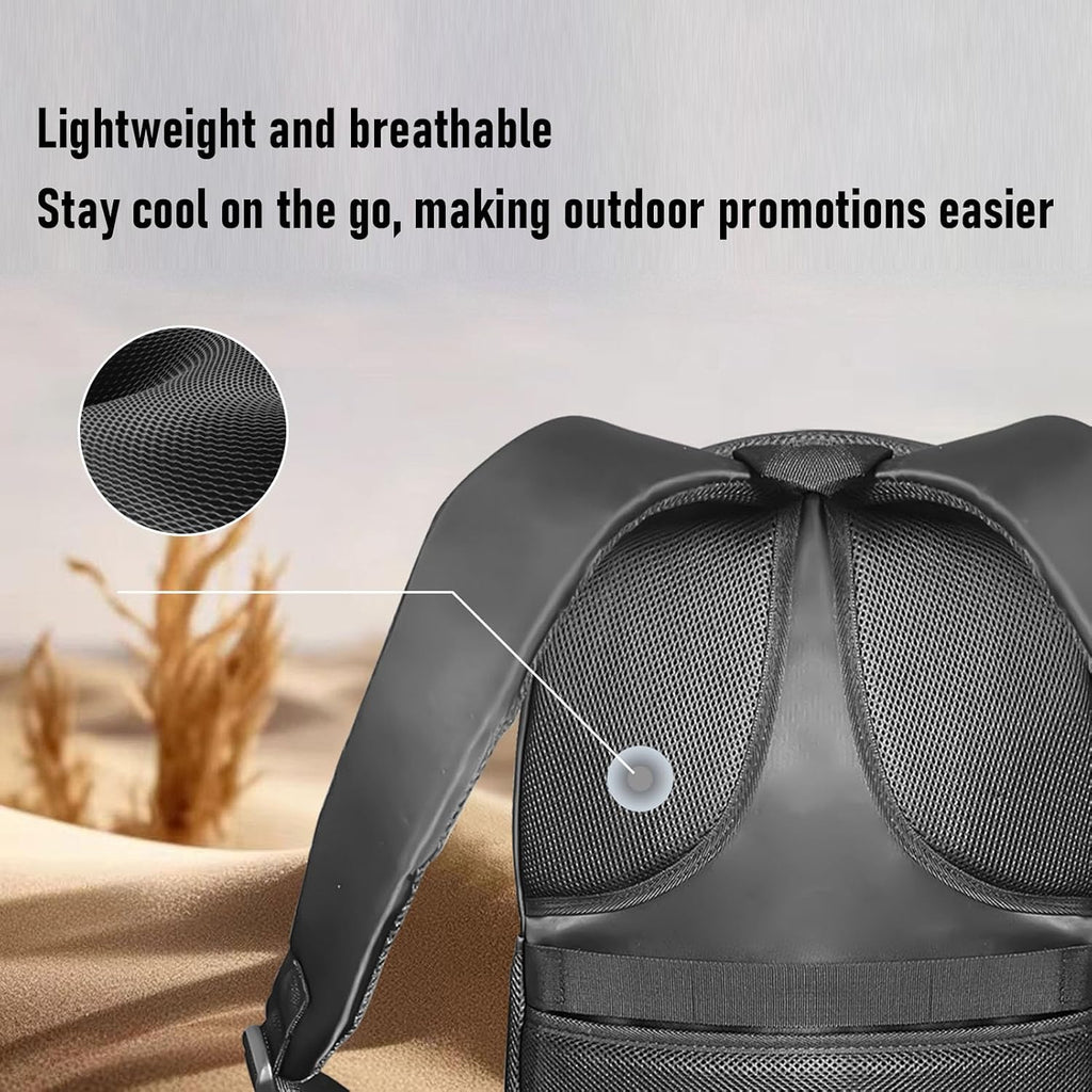 3D Hologram Fan LED Backpack, 1080 X 448 Holographic Projector Advertising Bag with Remote Control, for Business Party Trade Show