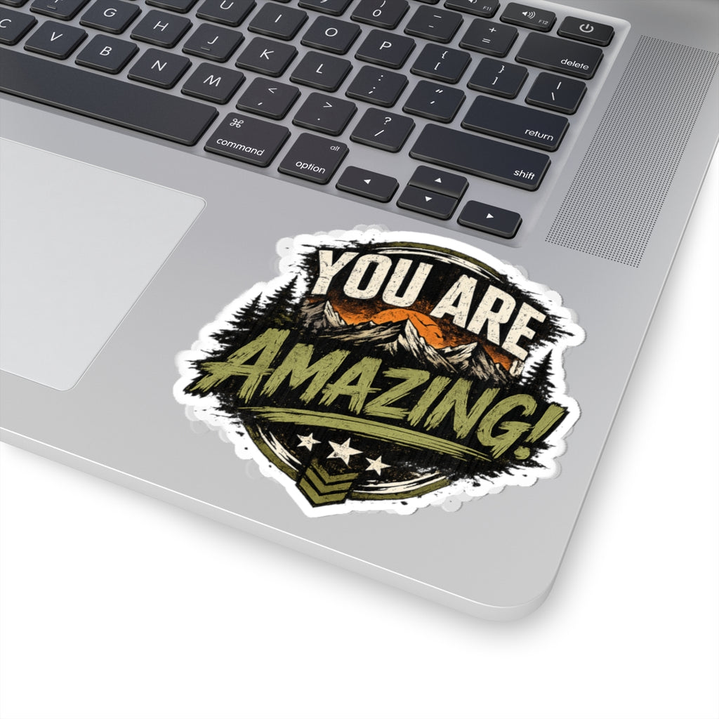 You Are Amazing! Mountain Adventure Kiss-Cut Sticker