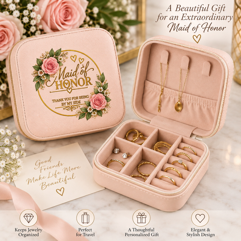 Maid of Honor Jewelry Box | Personalized Wedding Party Gift – Found And ...