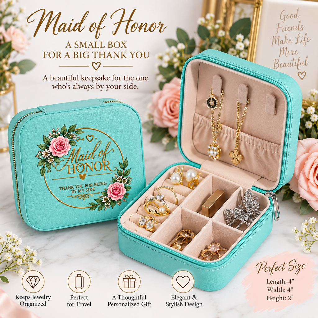 Maid of Honor Jewelry Box | Personalized Wedding Party Gift – Found And ...