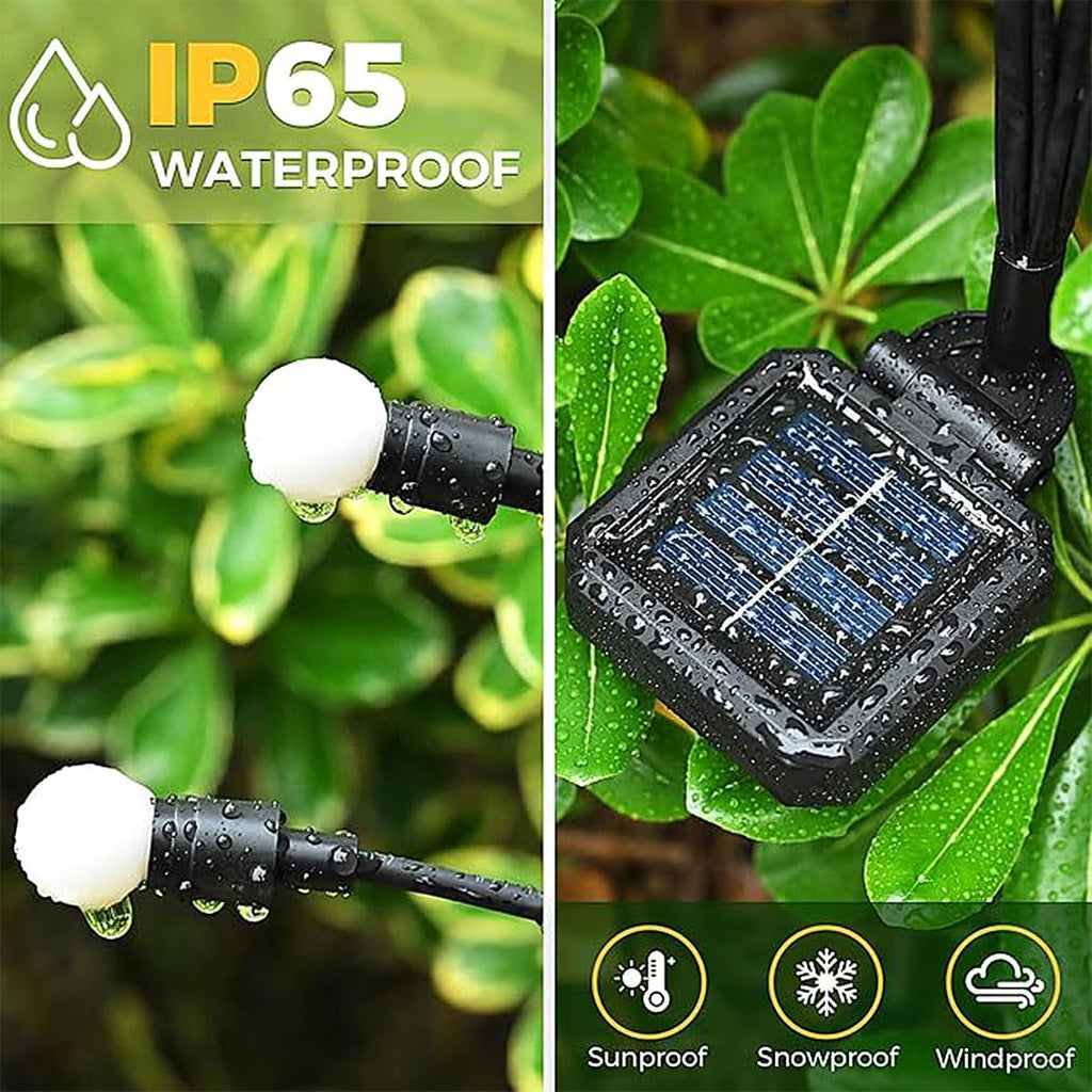 Solar Lights Outdoor Waterproof,Garden Patio Decorative Lights,Firefly Lights for Patio Lawn,Landscape Lighting Large Bulbs,Starlight Windswept Lights,Great Gift for Women for Gardening,4 Pack,40 Leds