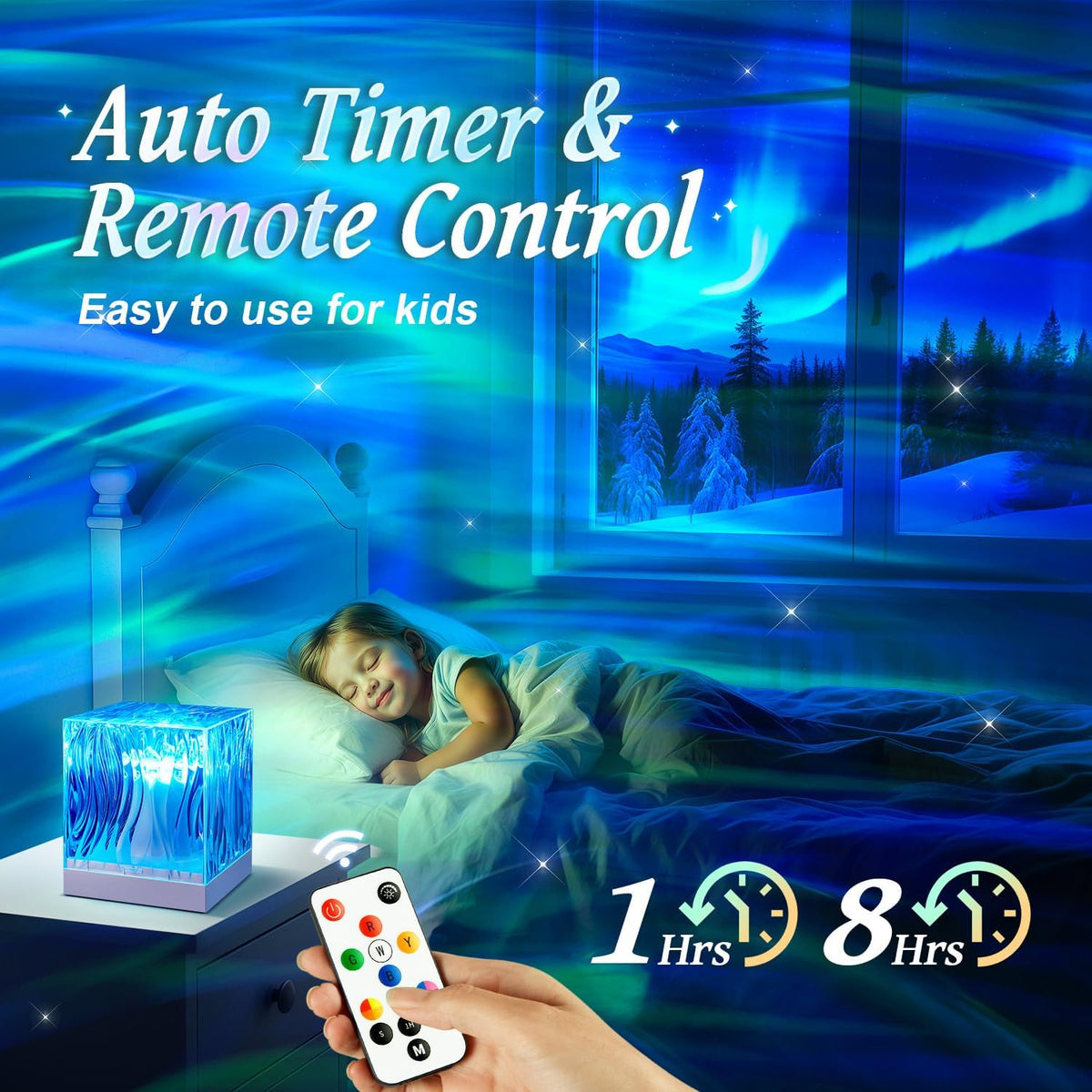 Galaxy Projector Night Light Projector, 18-Color Ocean Havie Lamp Gift Box | Remote, 10 Brightness&Dimmable, Teen Boys Girls Birthday Gifts, Relaxing&Calming, Mood&Ambient Lighting, 1&8 Hr Timer, Decor