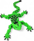 Stylish Articulated Armadillo Lizard - 3D Printed with Vibrant Hues, Calming Fidget Figurine for ADHD, Playful Reptile Model for Trendy Desks, Homes, Displays, Smooth Joint Movement (Green VENOMCLAW)