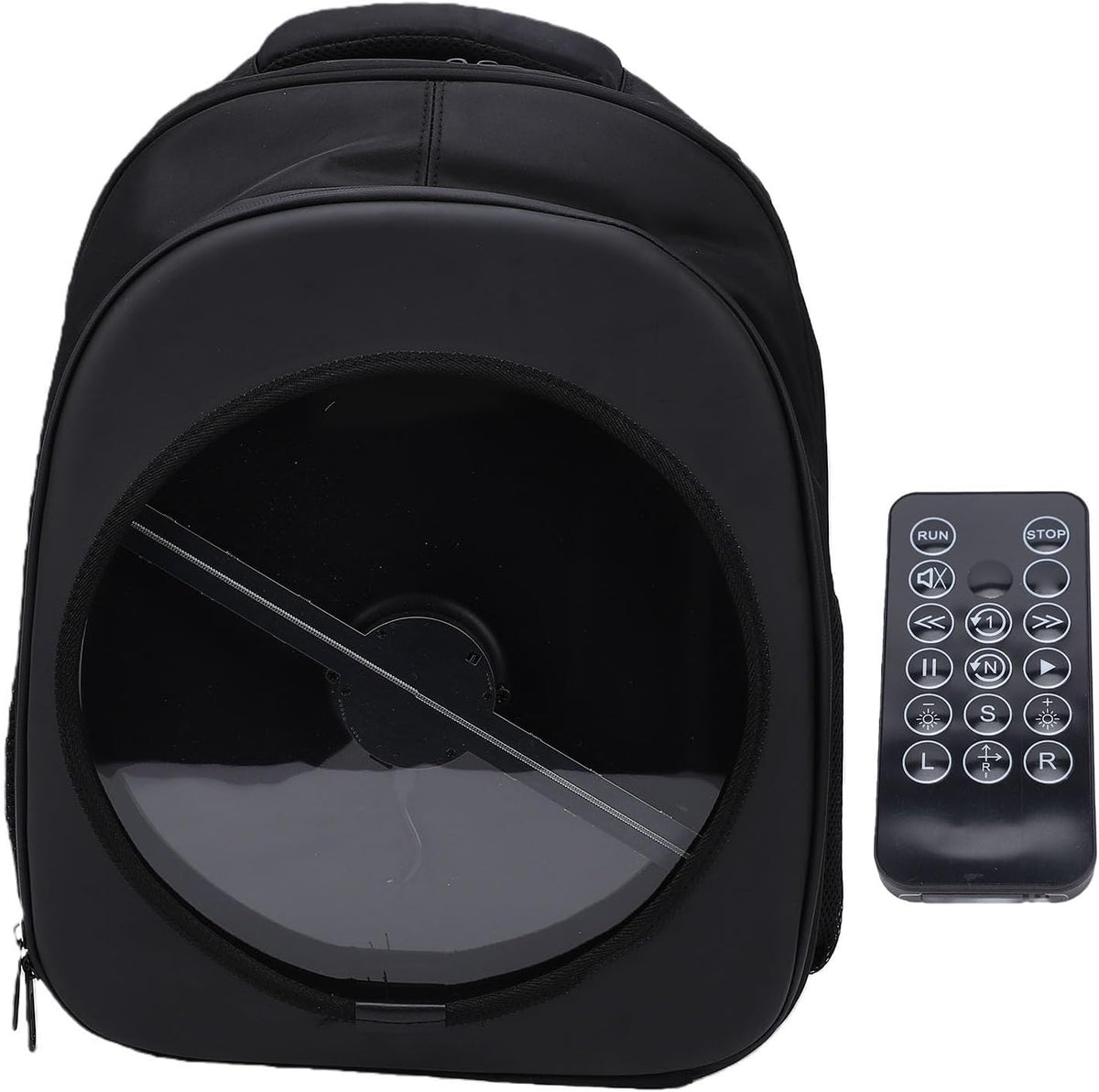3D Hologram Fan LED Backpack, 1080 X 448 Holographic Projector Advertising Bag with Remote Control, for Business Party Trade Show