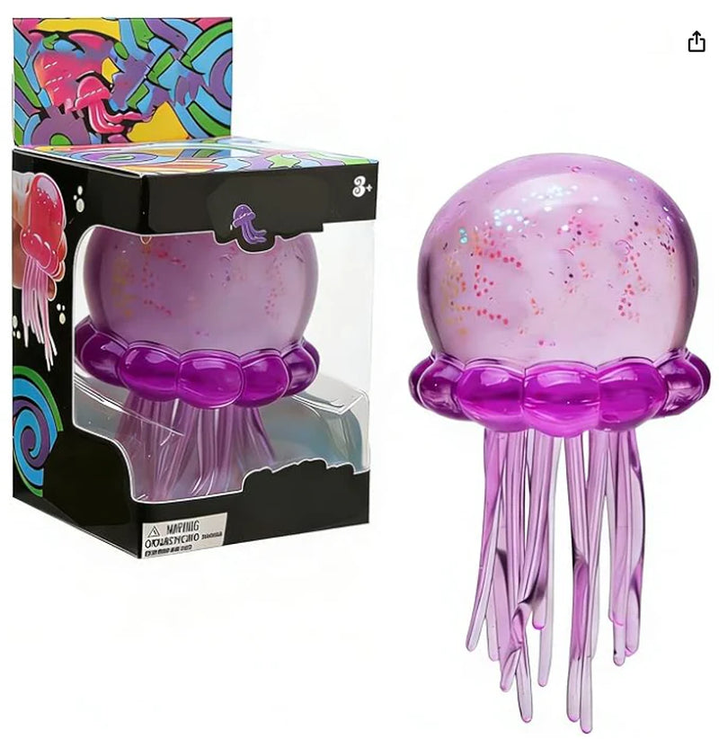 Nee Doh Jellyfish Squeeze Toys, Drop Malt Sugar Balls Relieve Stress, Sensory Toy with a Super Solid Squish for Adult, Squishy Ultra Squishy and Moldable Slow Rise (#Purple)