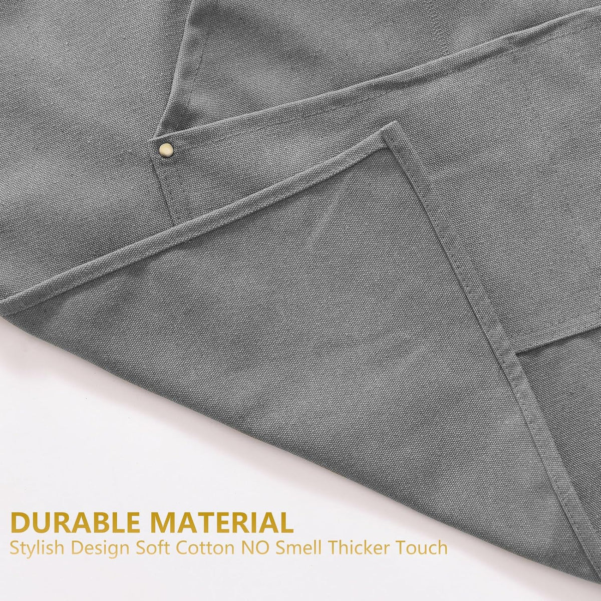 Canvas Aprons for Men Women, Heavy Duty BBQ Apron with Pockets | 100% Cotton Canvas, 16Oz Adjustable Cross Back Apron with Hardware Buckle, 32" X 27" Full Coverage, for Kitchen Grilling