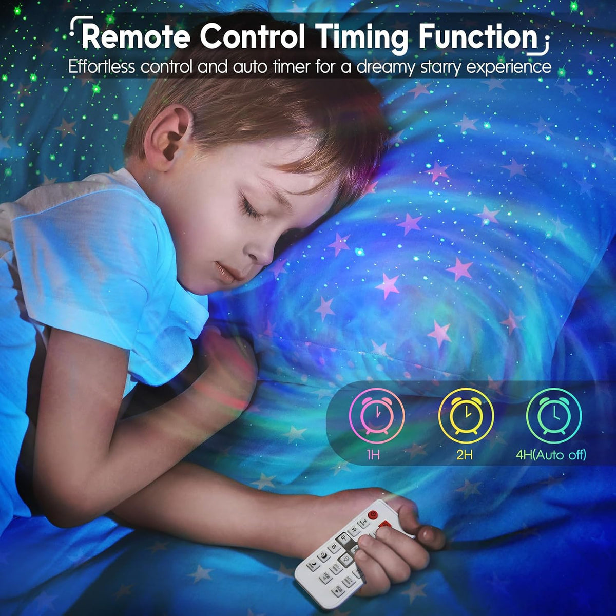 Astronaut Galaxy Star Projector, Night Light Projector for Kids | 33 Lighting Effects, Sound Activated, Remote Control, Auto-Off Timer, Room Decor Aesthetic, Gifts for Kids Adults Christmas