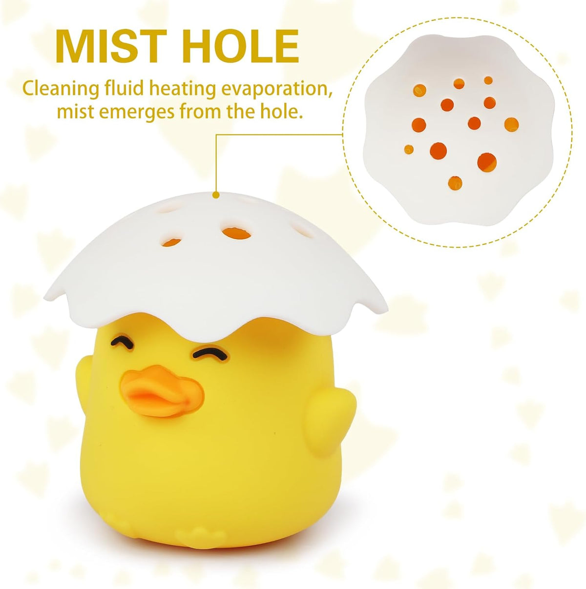 Microwave Steam Cleaner, Duck Microwave Cleaner for Inside, Yellow | Just Add Vinegar and Water, Cut Cleaning Time by Half, Kitchen Gifts Accessories Gadgets