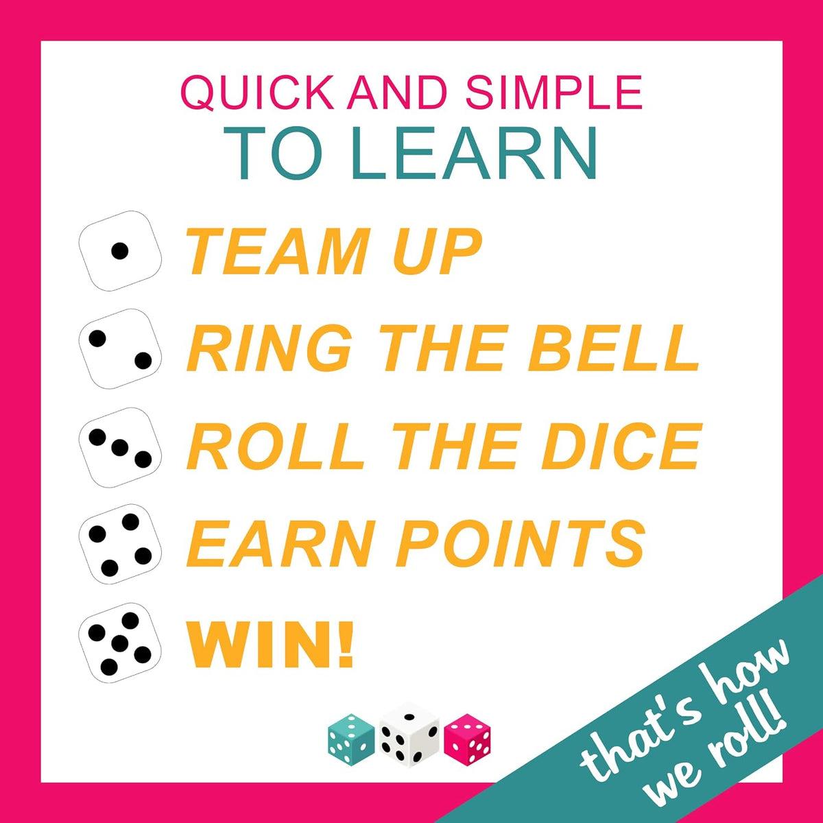 | Bunco Party in a Box Game, for Ladies Night with the Girls, Complete with Fuzzy Die! for 2 to 12 Players Ages 8 and Up, White