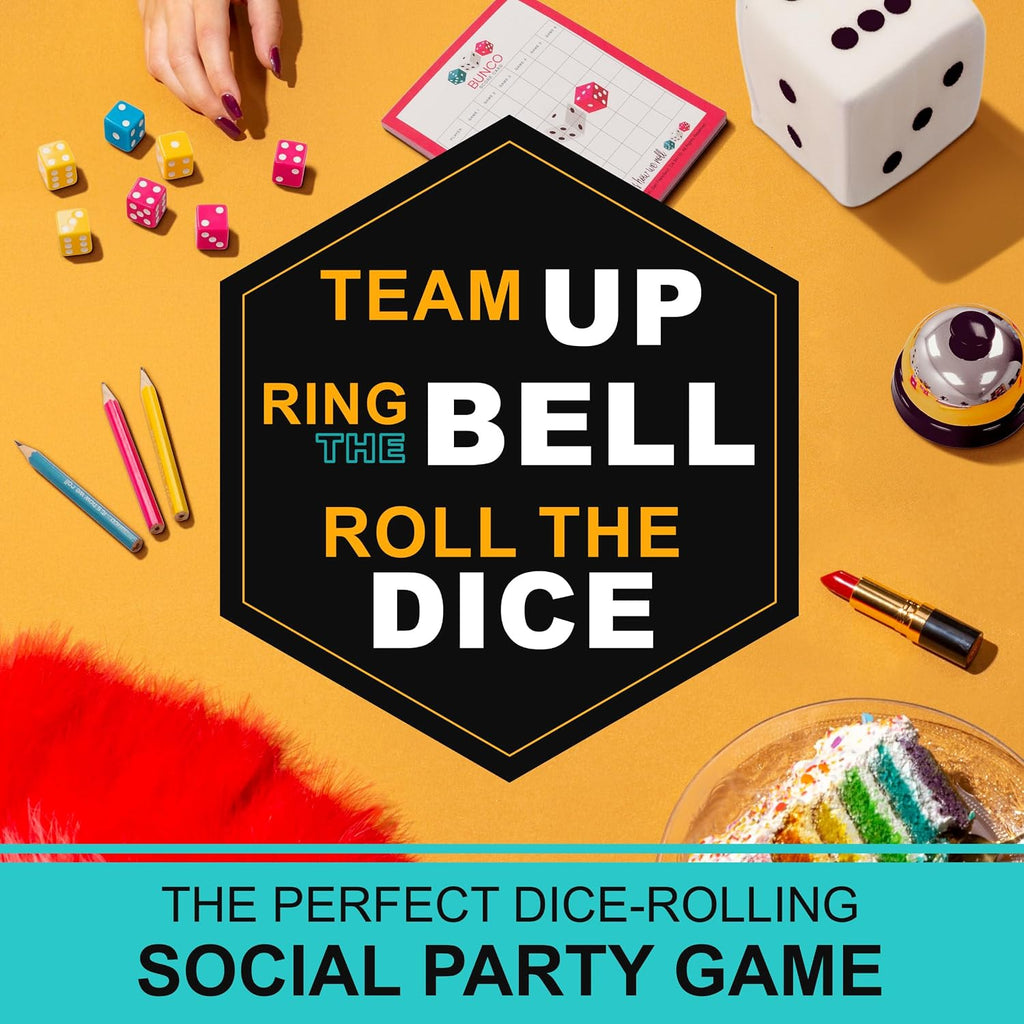 | Bunco Party in a Box Game, for Ladies Night with the Girls, Complete with Fuzzy Die! for 2 to 12 Players Ages 8 and Up, White